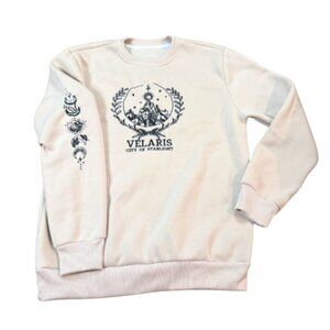 Velaris “City of Starlight” Pullover Sweatshirt | Neutral Fantasy Crewneck | XL